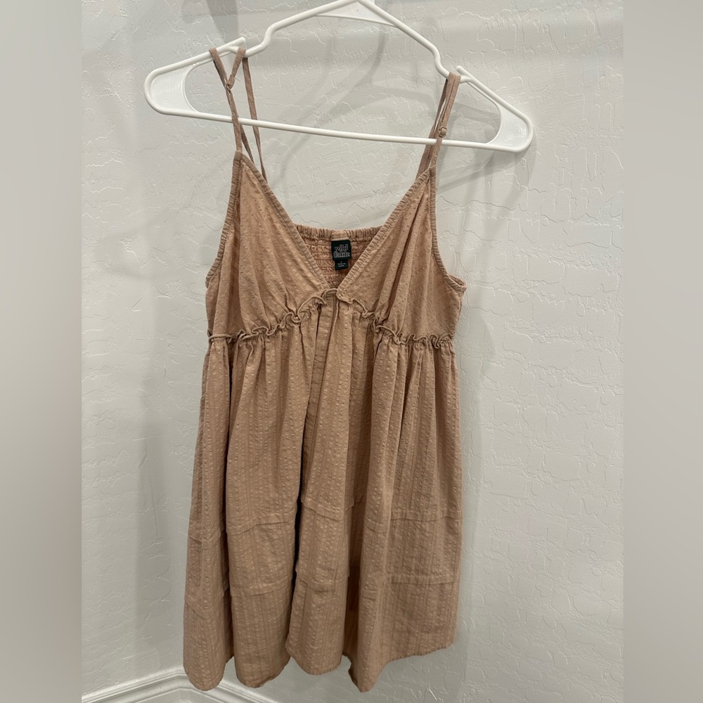 Brown target dress